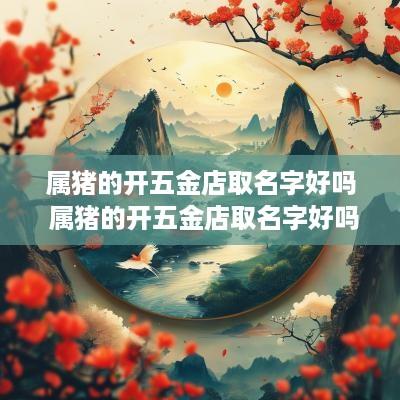 属猪的开五金店取名字好吗 属猪的开五金店取名字好吗女孩