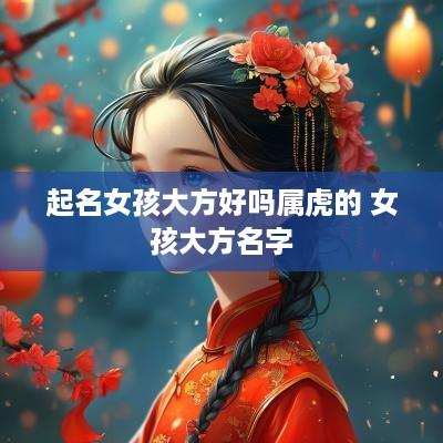 起名女孩大方好吗属虎的 女孩大方名字