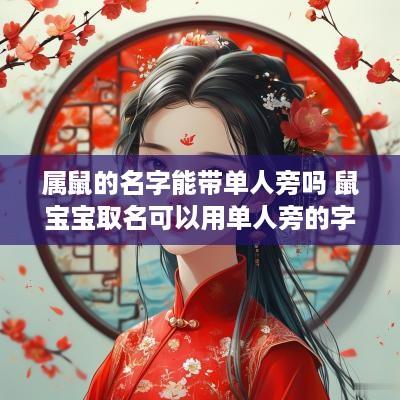 属鼠的名字能带单人旁吗 鼠宝宝取名可以用单人旁的字吗