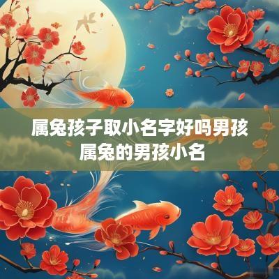 属兔孩子取小名字好吗男孩 属兔的男孩小名