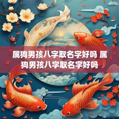属狗男孩八字取名字好吗 属狗男孩八字取名字好吗