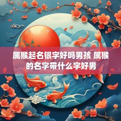 属猴起名银字好吗男孩 属猴的名字带什么字好男