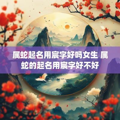 属蛇起名用宸字好吗女生 属蛇的起名用宸字好不好