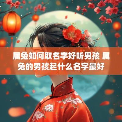 属兔如何取名字好听男孩 属兔的男孩起什么名字最好