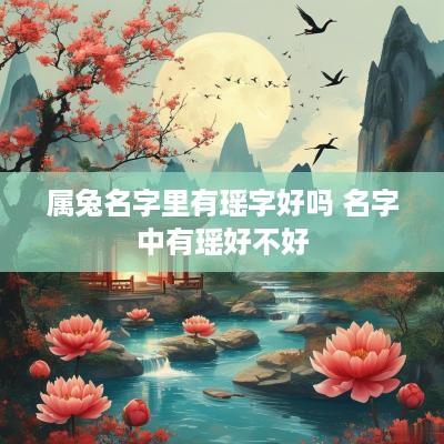 属兔名字里有瑶字好吗 名字中有瑶好不好