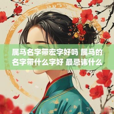 属马名字带宏字好吗 属马的名字带什么字好 最忌讳什么