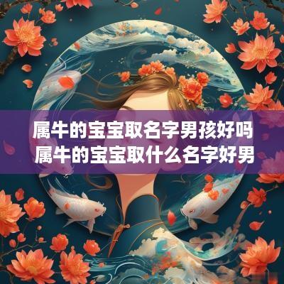 属牛的宝宝取名字男孩好吗 属牛的宝宝取什么名字好男孩