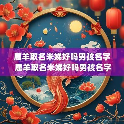 属羊取名米娣好吗男孩名字 属羊取名米娣好吗男孩名字大全