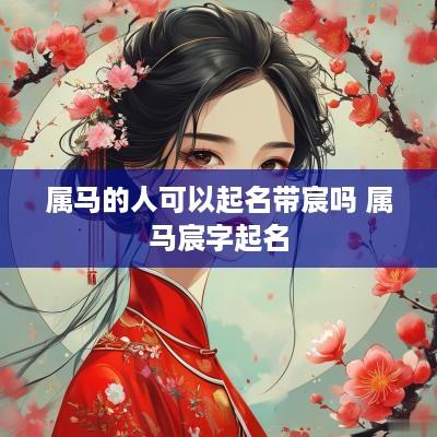 属马的人可以起名带宸吗 属马宸字起名