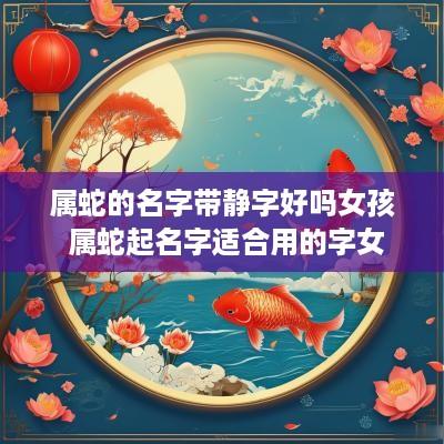 属蛇的名字带静字好吗女孩 属蛇起名字适合用的字女