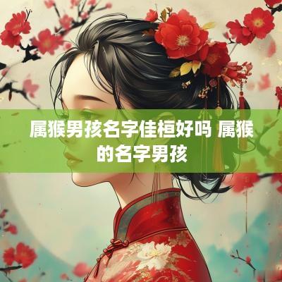 属猴男孩名字佳桓好吗 属猴的名字男孩