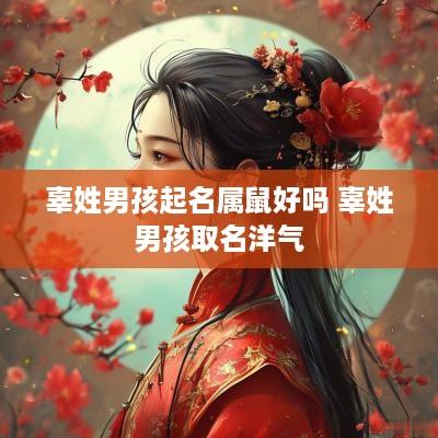 辜姓男孩起名属鼠好吗 辜姓男孩取名洋气