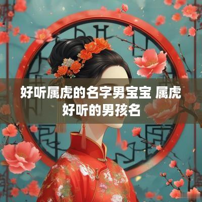 好听属虎的名字男宝宝 属虎好听的男孩名
