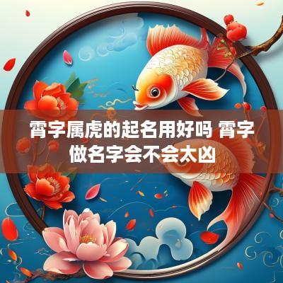 霄字属虎的起名用好吗 霄字做名字会不会太凶