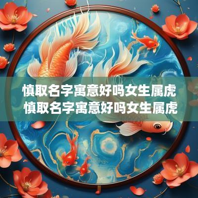 慎取名字寓意好吗女生属虎 慎取名字寓意好吗女生属虎