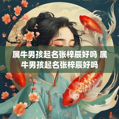属牛男孩起名张梓辰好吗 属牛男孩起名张梓辰好吗