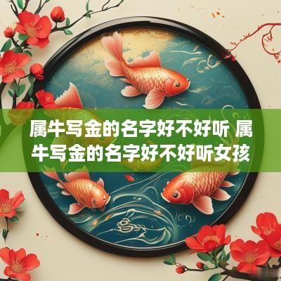 属牛写金的名字好不好听 属牛写金的名字好不好听女孩