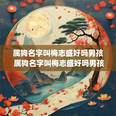 属狗名字叫梅志盛好吗男孩 属狗名字叫梅志盛好吗男孩取名