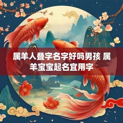 属羊人叠字名字好吗男孩 属羊宝宝起名宜用字