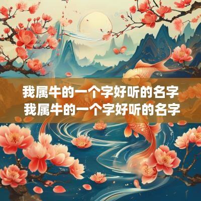 我属牛的一个字好听的名字 我属牛的一个字好听的名字是什么