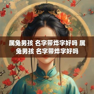 属兔男孩 名字带烨字好吗 属兔男孩 名字带烨字好吗