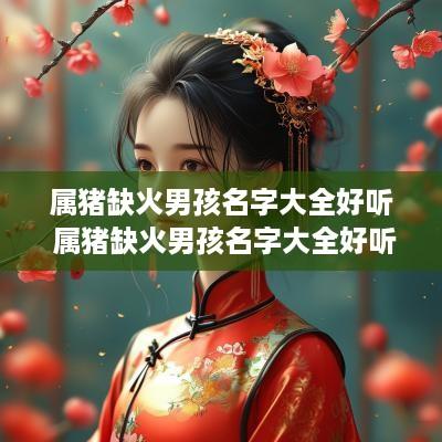 属猪缺火男孩名字大全好听 属猪缺火男孩名字大全好听点