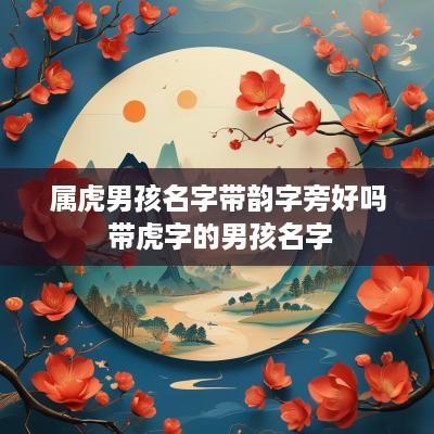 属虎男孩名字带韵字旁好吗 带虎字的男孩名字