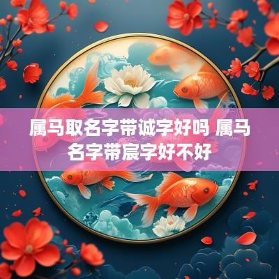 属马取名字带诚字好吗 属马名字带宸字好不好