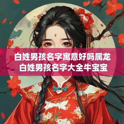 白姓男孩名字寓意好吗属龙 白姓男孩名字大全牛宝宝