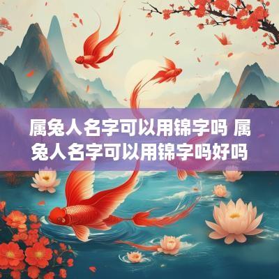 属兔人名字可以用锦字吗 属兔人名字可以用锦字吗好吗