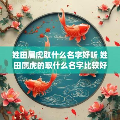 姓田属虎取什么名字好听 姓田属虎的取什么名字比较好,男孩