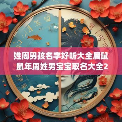 姓周男孩名字好听大全属鼠 蛇年周姓男宝宝取名大全2025款