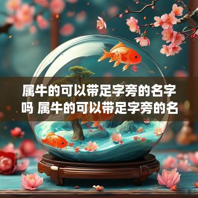 属牛的可以带足字旁的名字吗 属牛的可以带足字旁的名字吗女孩