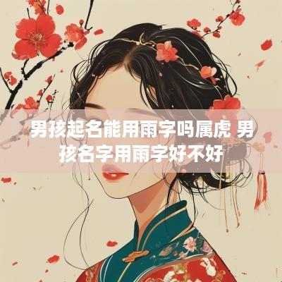 男孩起名能用雨字吗属虎 男孩名字用雨字好不好