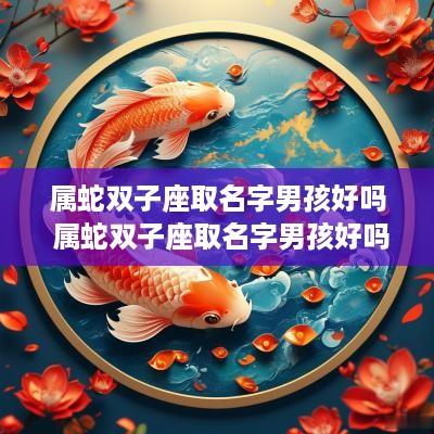 属蛇双子座取名字男孩好吗 属蛇双子座取名字男孩好吗