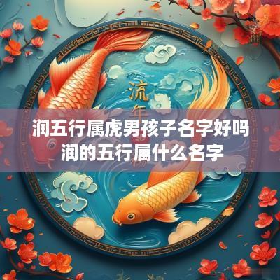 润五行属虎男孩子名字好吗 润的五行属什么名字