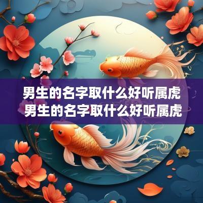 男生的名字取什么好听属虎 男生的名字取什么好听属虎的