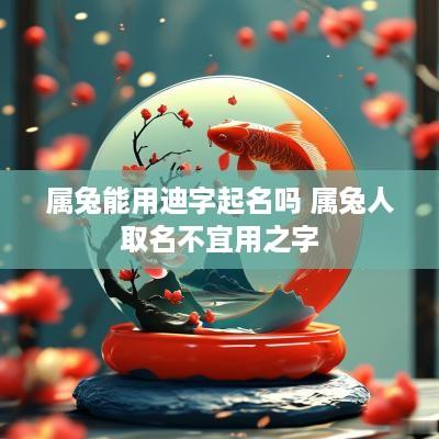 属兔能用迪字起名吗 属兔人取名不宜用之字