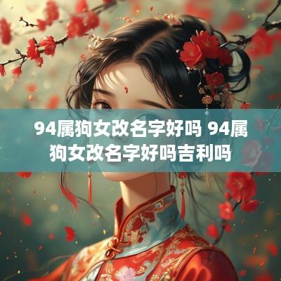 94属狗女改名字好吗 94属狗女改名字好吗吉利吗