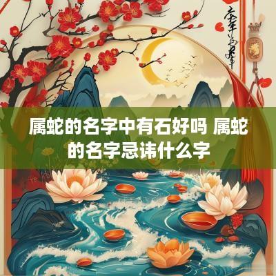 属蛇的名字中有石好吗 属蛇的名字忌讳什么字