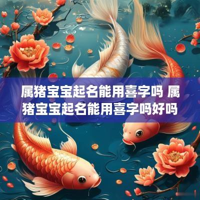 属猪宝宝起名能用喜字吗 属猪宝宝起名能用喜字吗好吗