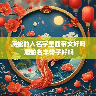 属蛇的人名字里面带文好吗 属蛇名字带子好吗