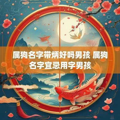 属狗名字带炳好吗男孩 属狗名字宜忌用字男孩