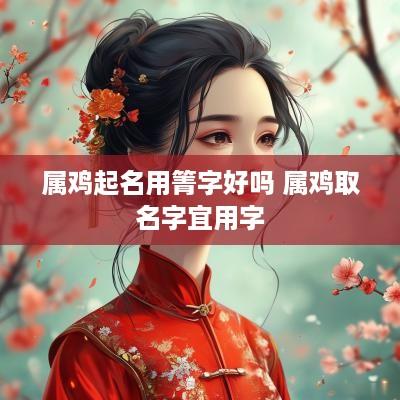 属鸡起名用箐字好吗 属鸡取名字宜用字