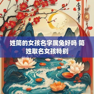 姓简的女孩名字属兔好吗 简姓取名女孩特别