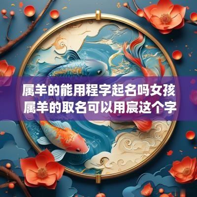属羊的能用程字起名吗女孩 属羊的取名可以用宸这个字吗