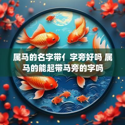 属马的名字带亻字旁好吗 属马的能起带马旁的字吗