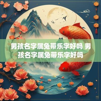 男孩名字属兔带乐字好吗 男孩名字属兔带乐字好吗