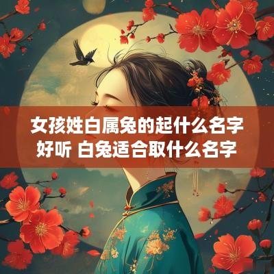 女孩姓白属兔的起什么名字好听 白兔适合取什么名字