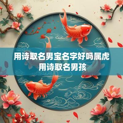 用诗取名男宝名字好吗属虎 用诗取名男孩